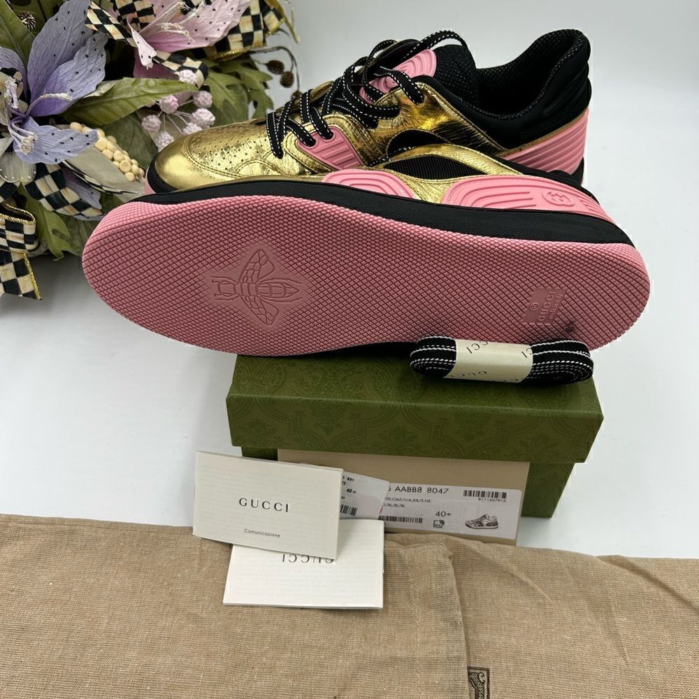 Women’s Gucci basket sneakers size 40.5 made in Italy - Picture 7 of 10
